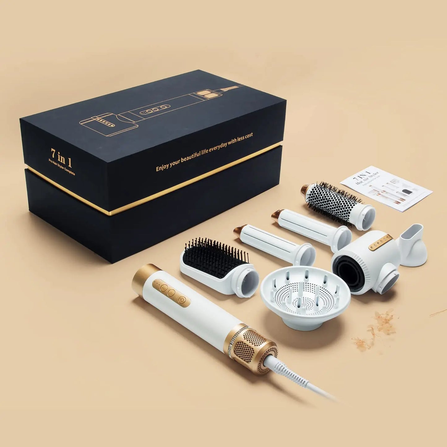 Brosse Sèche-Cheveux 7-en-1 Brushless Haute Vitesse – Lisséa Pro