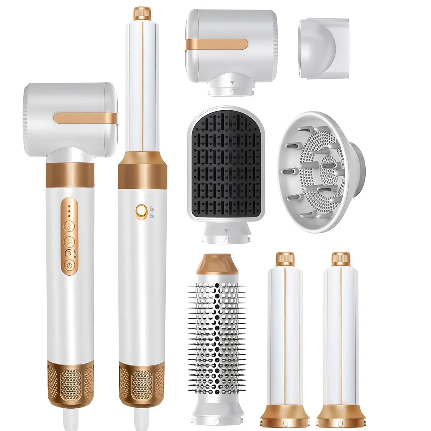 Brosse Sèche-Cheveux 7-en-1 Brushless Haute Vitesse – Lisséa Pro